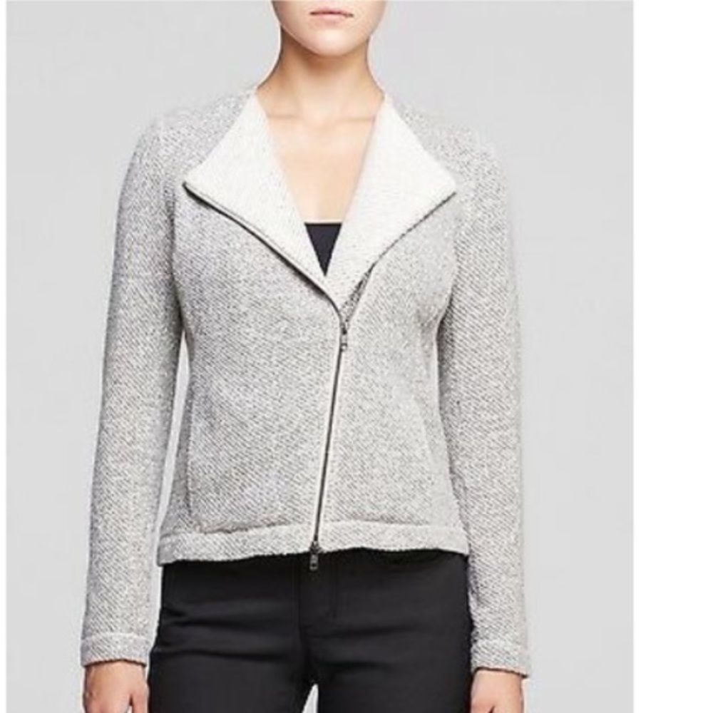 Eileen Fisher Gray Zip-Up Jacket